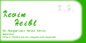 kevin heibl business card